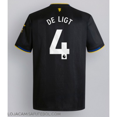 Camisa de Futebol Manchester United Matthijs de Ligt #4 Equipamento Alternativo 2025-26 Manga Curta Camisa de Futebol Manchester United Matthijs de Ligt #4 Equipamento Alternativo 2025-26 Manga Curta